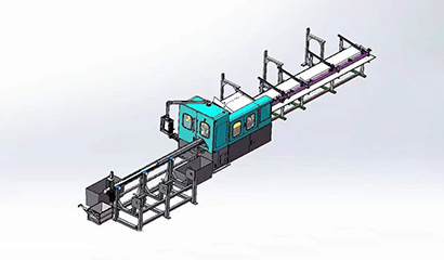 圓鋼自動(dòng)上下料切割流水線